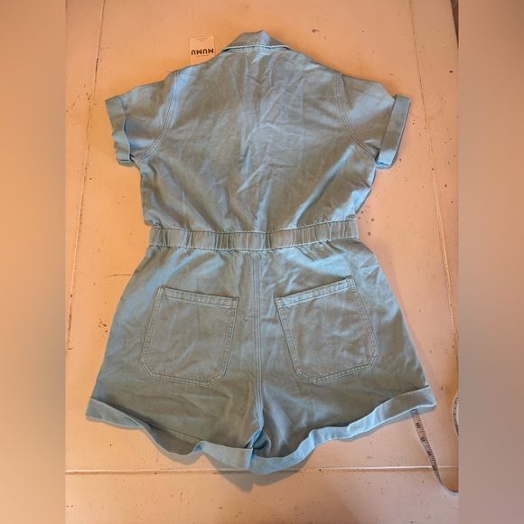 Show Me Your Mumu Cannon Romper Spring Blue Denim Size XL NWT - Picture 7 of 7